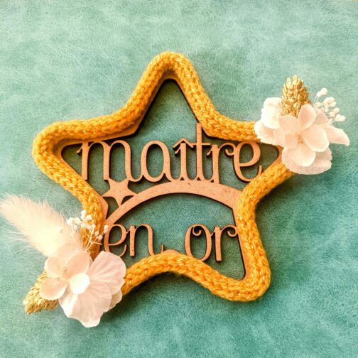 Magnet Fleuri Maître École - Cadeau Raffiné