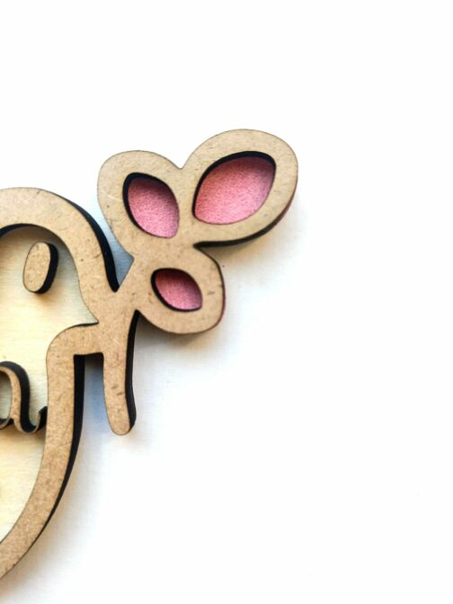 Cake Topper Personnalisé Baptême - Déco Gâteau Élégante – Image 2