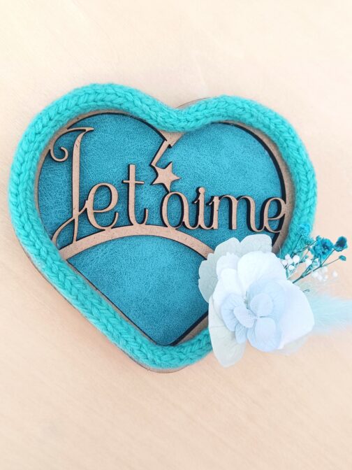 Magnet Fleuri vert Je t’aime - Cadeau Tendre – Image 2